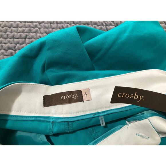 Modern Fit Crosby Teal Pants Women's Size 4 NWT Slim Leg - Picture 3 of 8